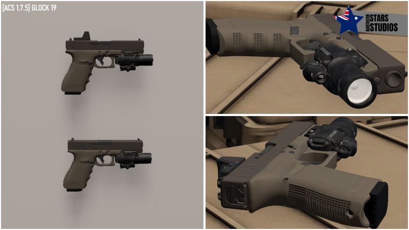 Glock 19 Pistol Payhip - Beautiful Light Illustration - Full HD