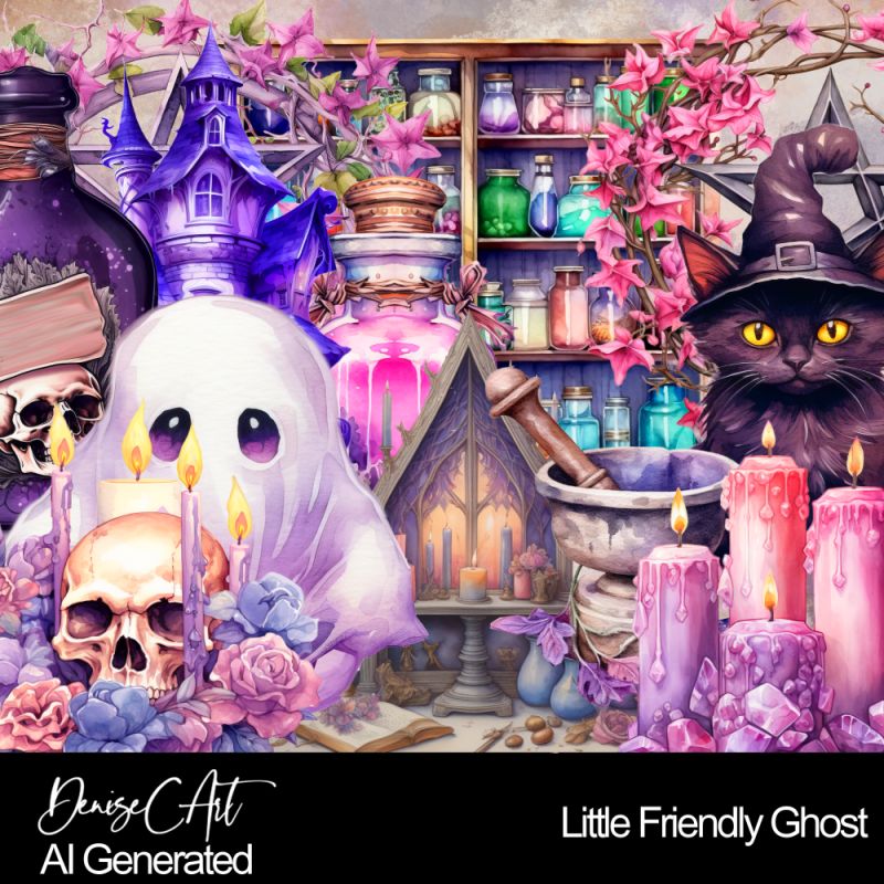 Little Friendly Ghost Payhip - Landscape Backgrounds - Artistic Full HD Collection