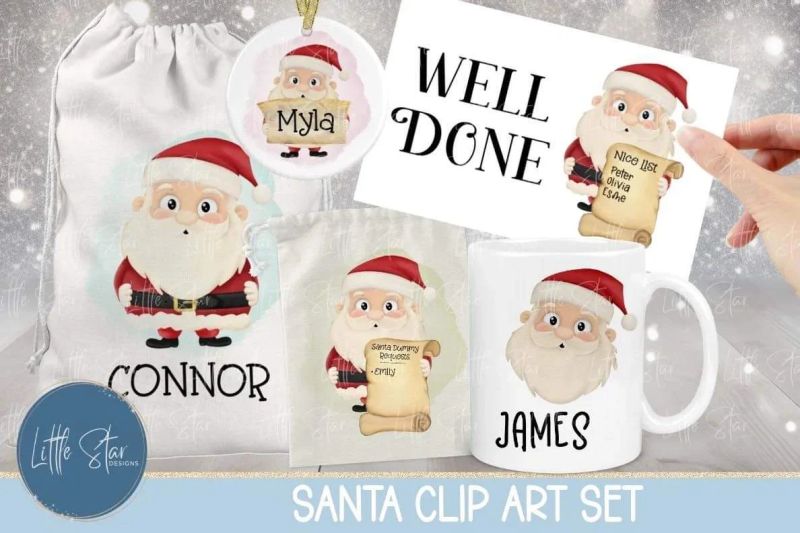 Santa Kits Payhip - Minimal Background Collection - Mobile Quality