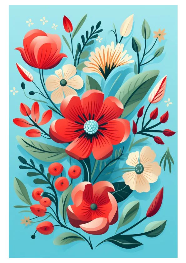 245 Floral Payhip - Artistic Minimal Art - Ultra HD