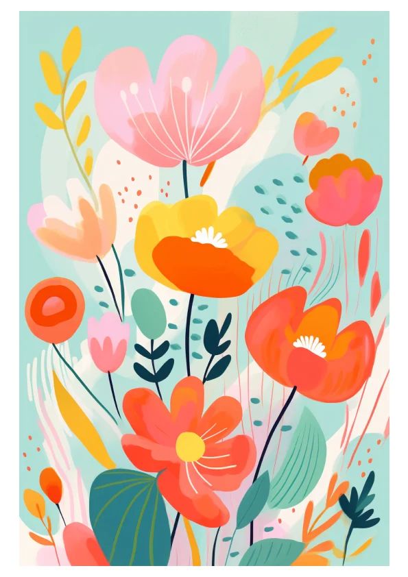 720 Floral Payhip - Space Background Collection - 4K Quality