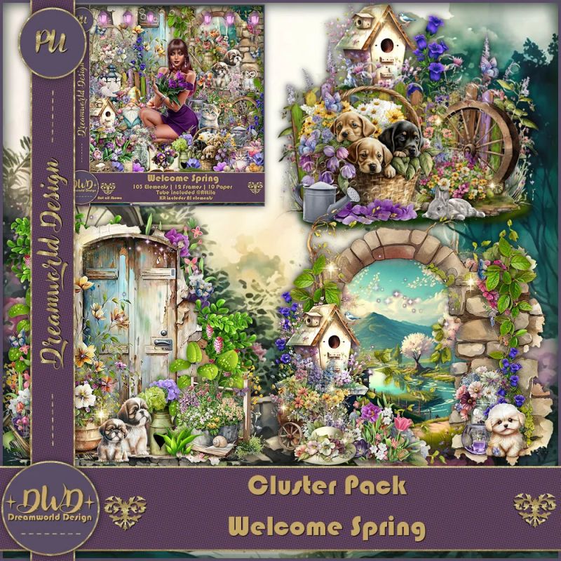 Spring Wedding Cluster Frame 2 Payhip - Landscape Image Collection - HD Quality