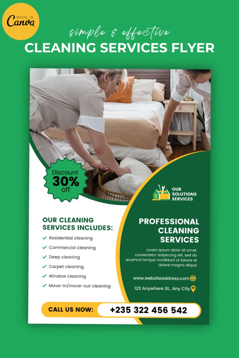 Cleaning Services Flyer Payhip - Vintage Illustration Collection - HD Quality