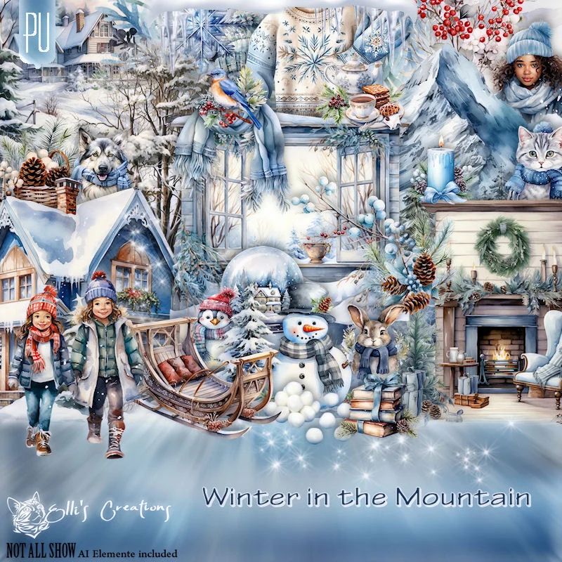 Winter In The Mountain Payhip - Colorful Pattern Collection - HD Quality