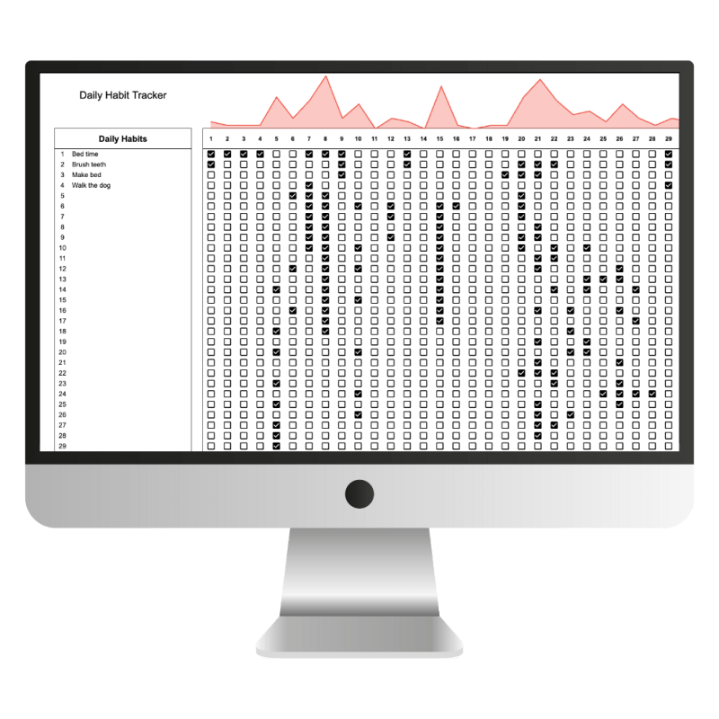 Habits Tracker Payhip - Sunset Background Collection - Mobile Quality
