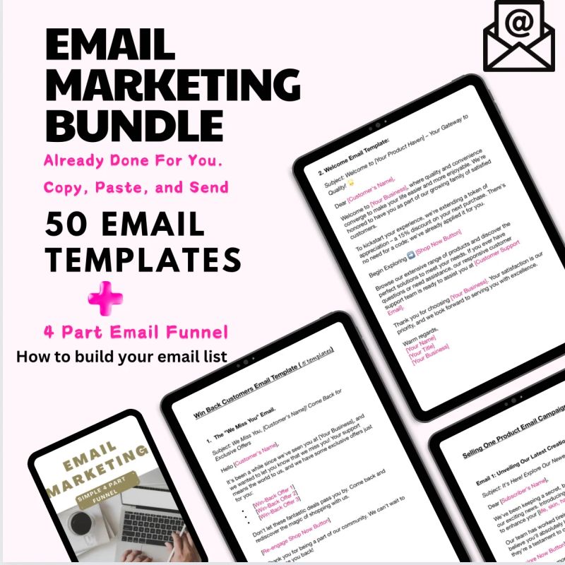 Email Marketing Template Bundle Payhip - Ultra HD Nature Photo - Mobile