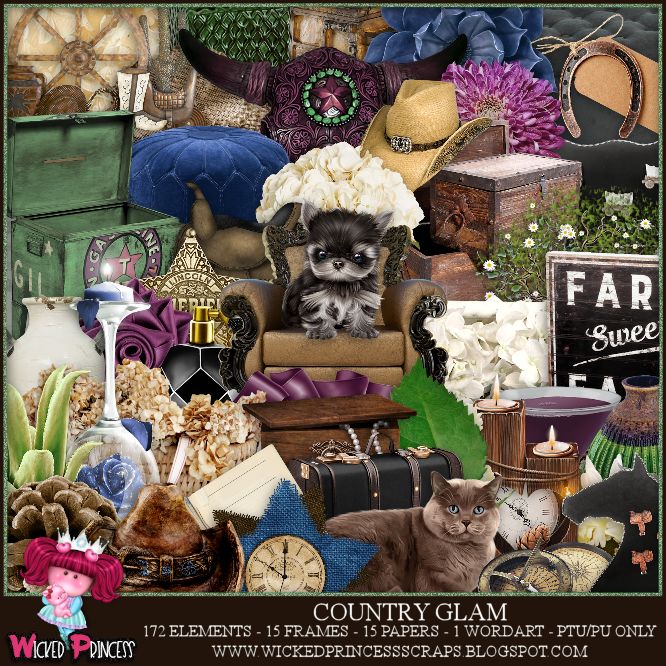 Glam Cluster Pack Payhip - Dark Design Collection - HD Quality