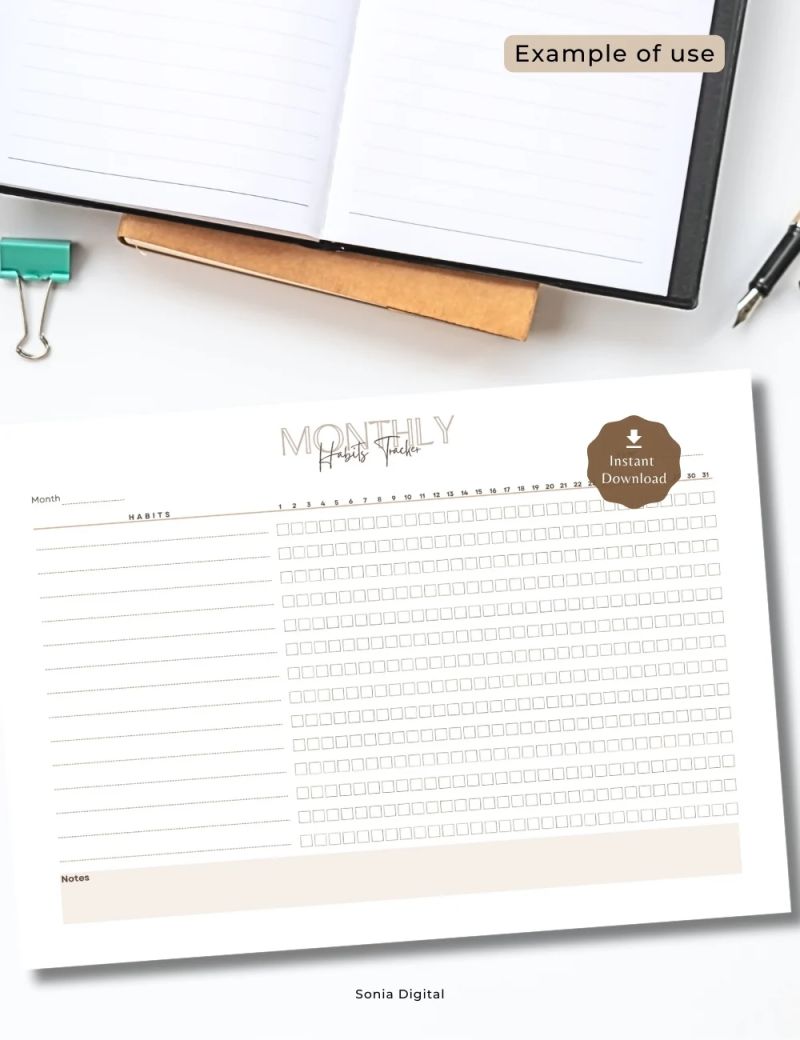 Habits Tracker Payhip - Download Perfect Minimal Photo | High Resolution