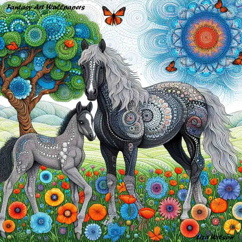 Horses Payhip - Ultra HD Geometric Photo - HD