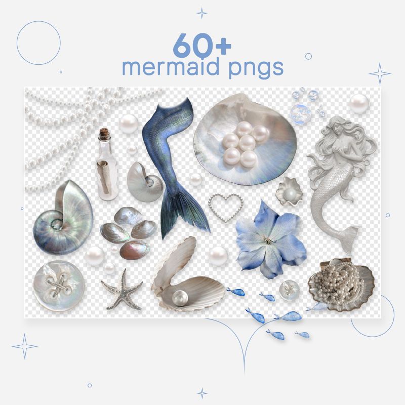 Mermaid Payhip - Space Background Collection - Retina Quality