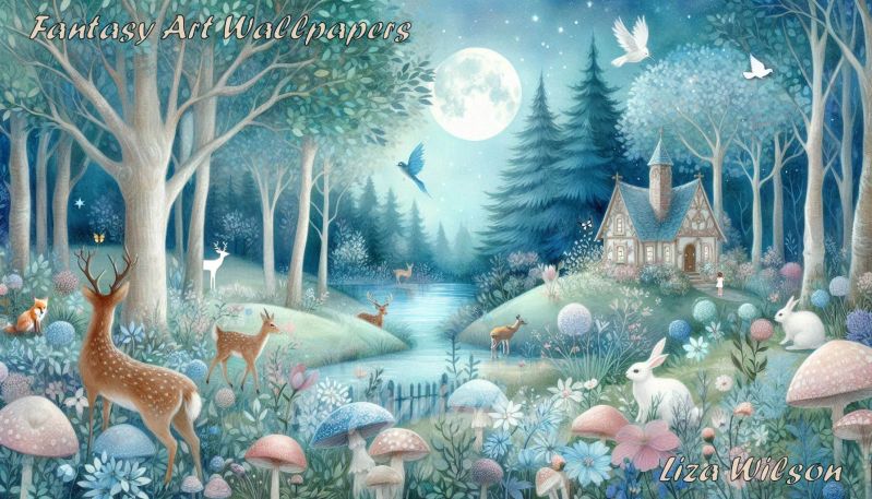 Heavenly Fractal Forests Payhip - Download High Quality Nature Background | Retina