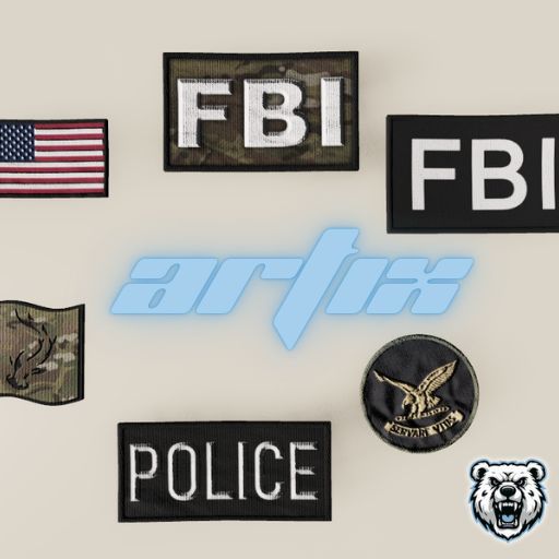 Patch Fbi Multicam Machinegun - Download Professional Landscape Illustration | Full HD