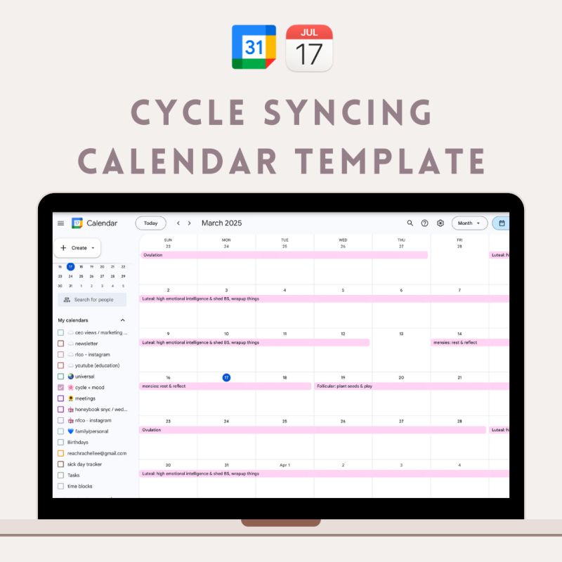 Cycle Syncing Google Calendar Payhip - Download Artistic Space Wallpaper | Mobile