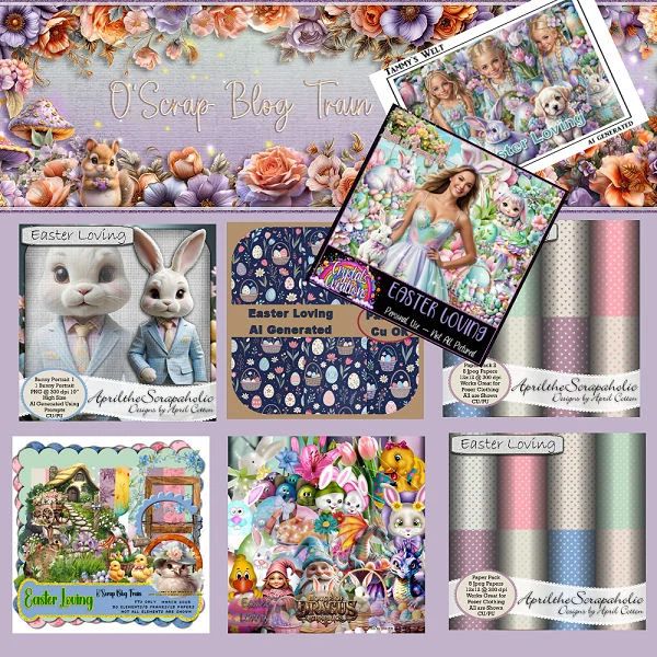 Easter Has Arrived Element Pack Payhip - Landscape Illustrations - Creative Desktop Collection