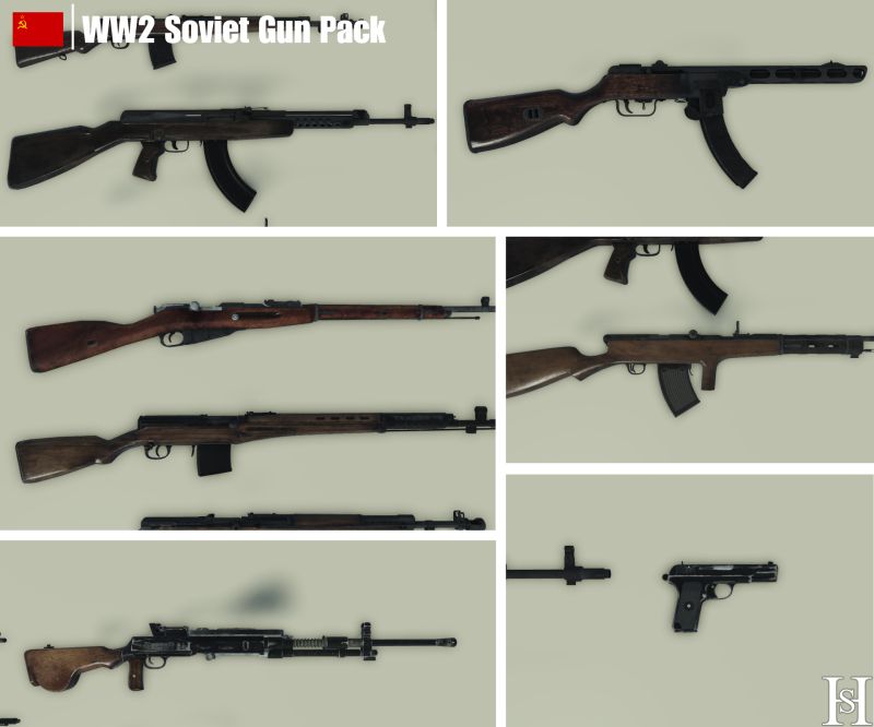 Ww2 Gun Pack Payhip - Premium Sunset Art Gallery - HD
