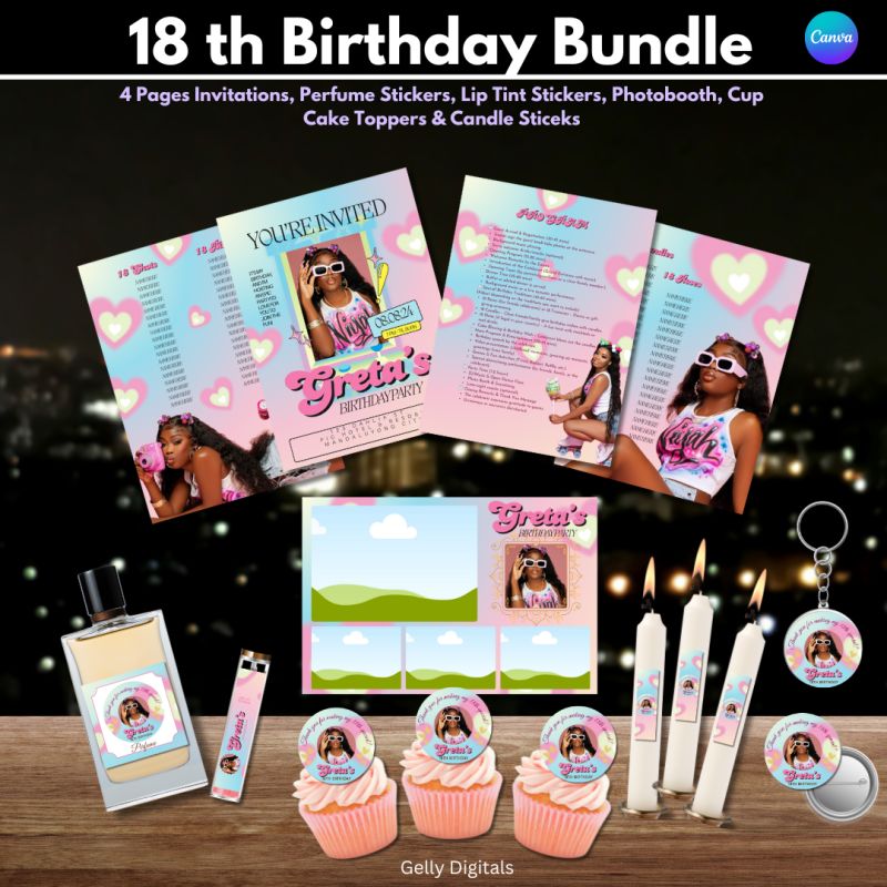 Birthday Bundle Templates Payhip - Nature Patterns - Artistic Retina Collection