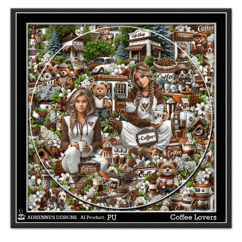 Coffee Run Collar Payhip - Geometric Background Collection - 4K Quality