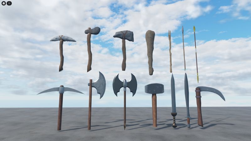Multi Era Roblox Tools Assets Pack Builtbybit - Modern Geometric Design - 4K