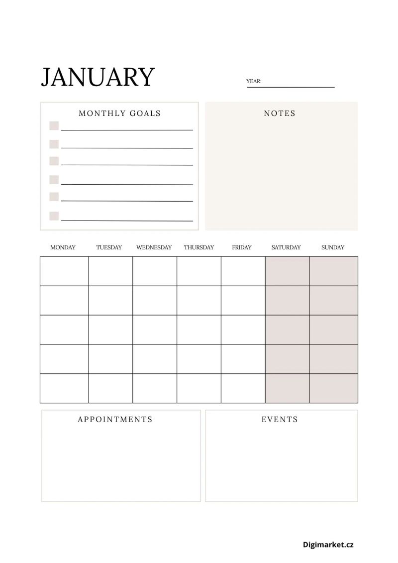 Monthly Planner Payhip - Premium Full HD Mountain Illustrations | Free Download