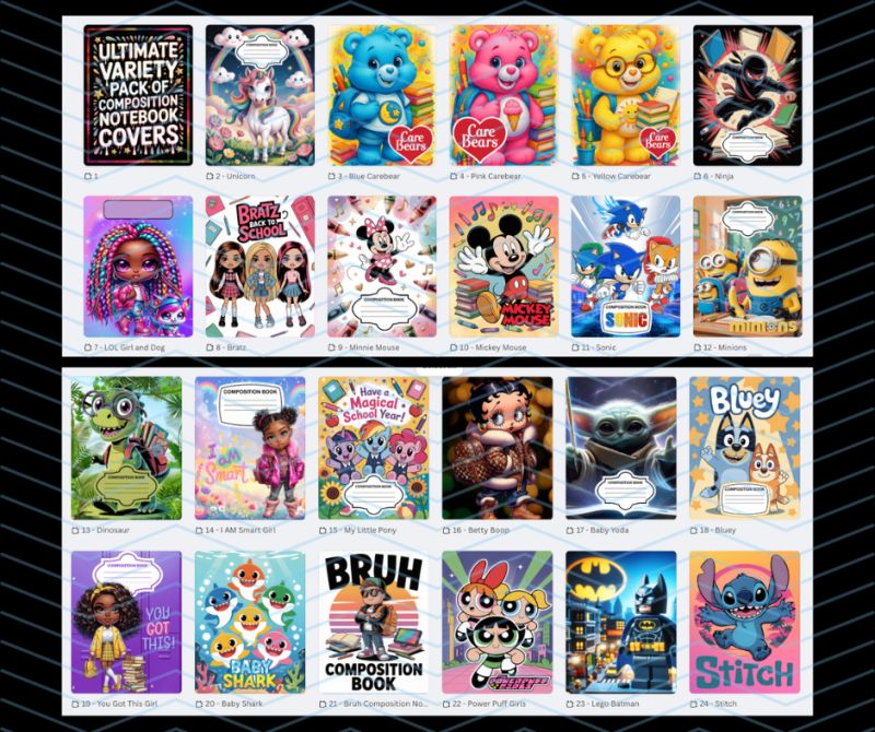 Notebook Cover Bundle Payhip - Artistic Mountain Image - 4K