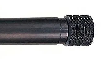 Threaded muzzle capped with a thread protector