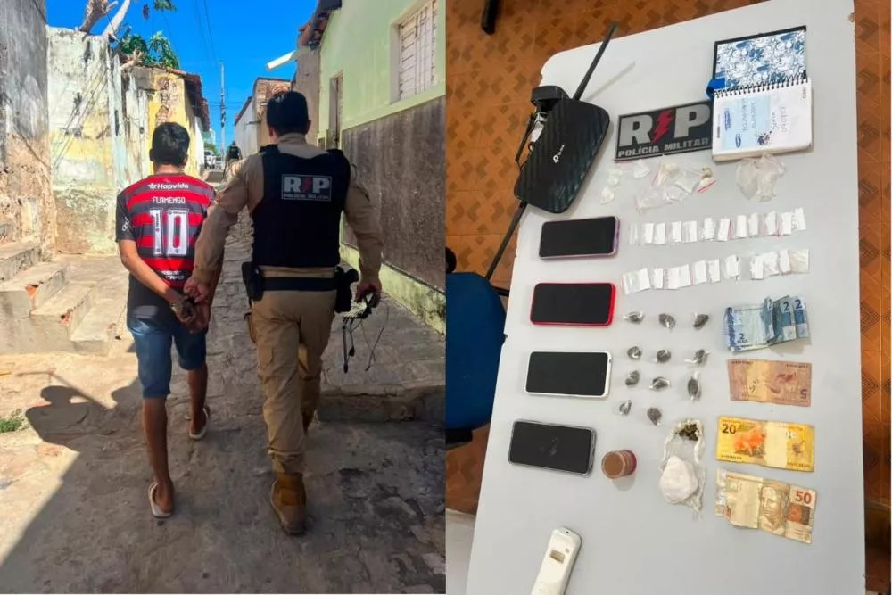 Polícia Militar desarticula ponto de tráfico com sistema de vigilância em Patos