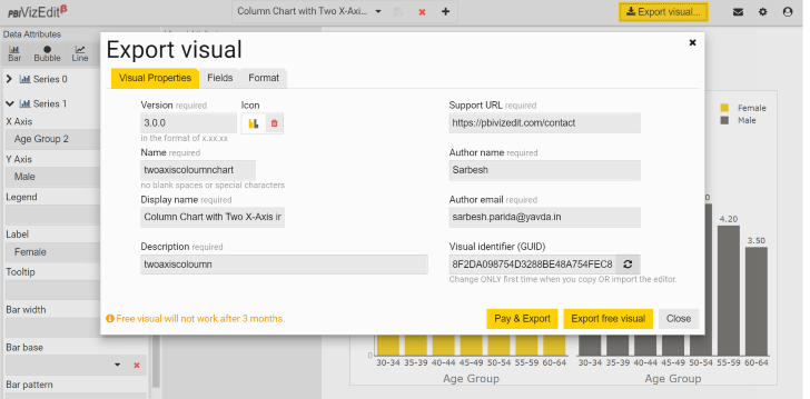 Create Column Chart With Two X Axis In Single Line Visual For Power Bi Pbi Vizedit - Retina Dark Wallpapers for Desktop