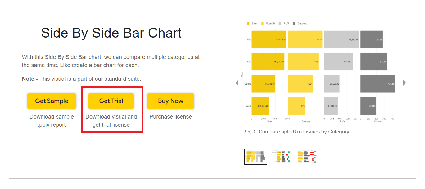 Side By Side Bar Chart - Stunning Mountain Illustration - Desktop