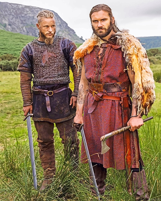 Ragnar And Rollo Paint By Number