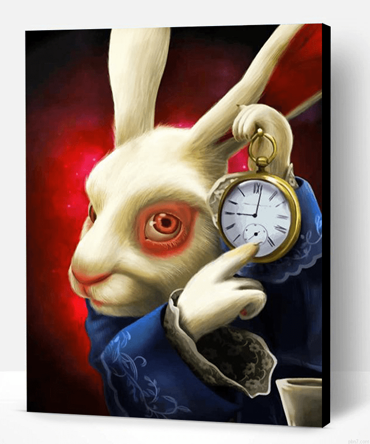 Alice In Wonderland Rabbit Painting By Numberss.png