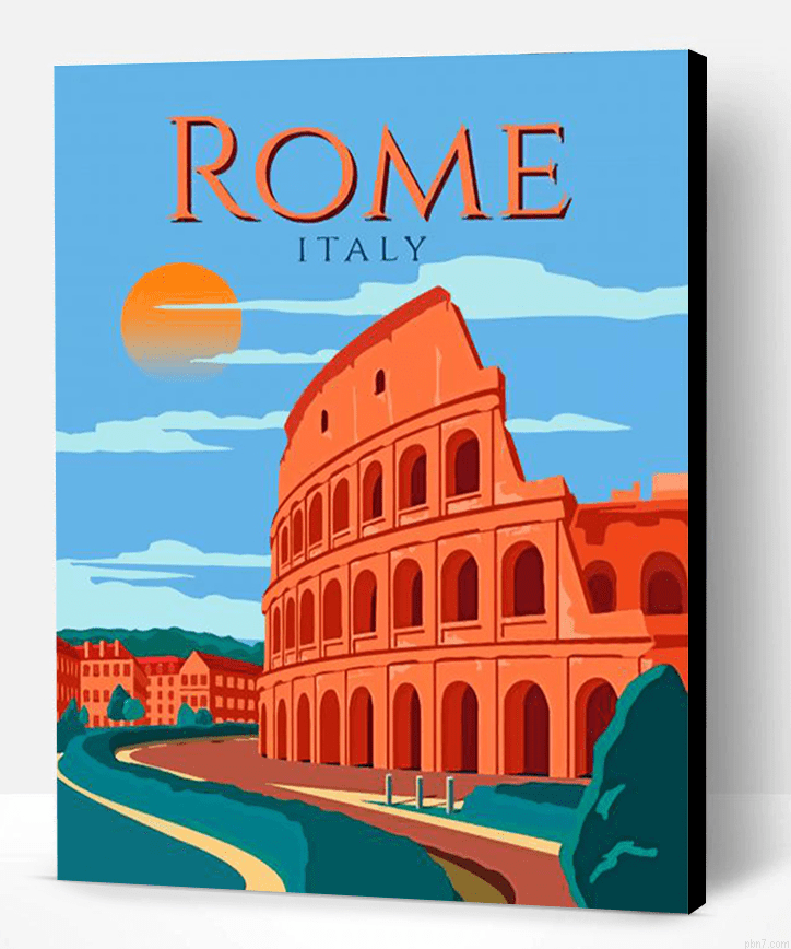 Amphitheatre Rome Painting By Numberss.png