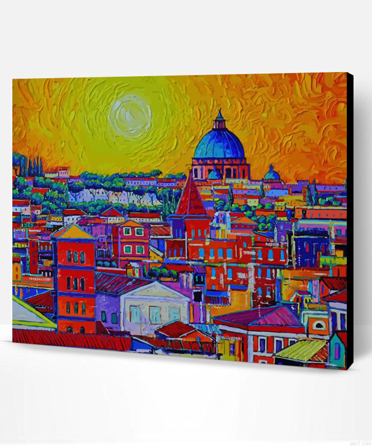 Colorful Rome Abstract Painting By Numberss.png