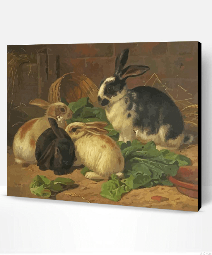 Four Rabbits Painting By Numberss.png
