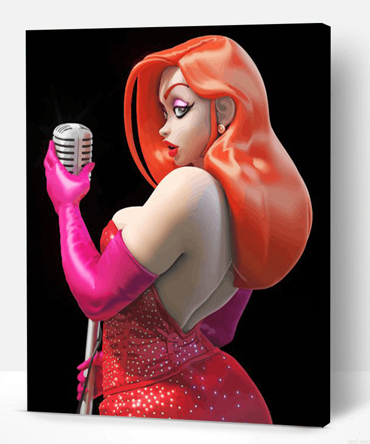 Jessica Rabbit Cartoon Painting By Numberss.png