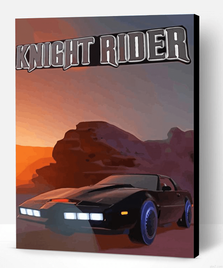 Knight Rider Poster Painting By Numberss.png