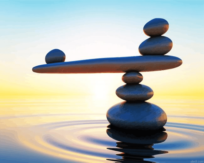 Balanced Rocks Reflection Paint By Number Kit
