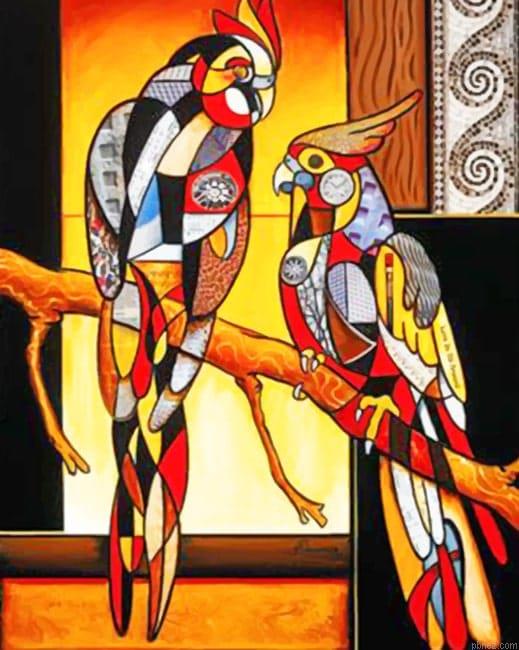 Abstract Parrots Paint By Numbers.jpeg