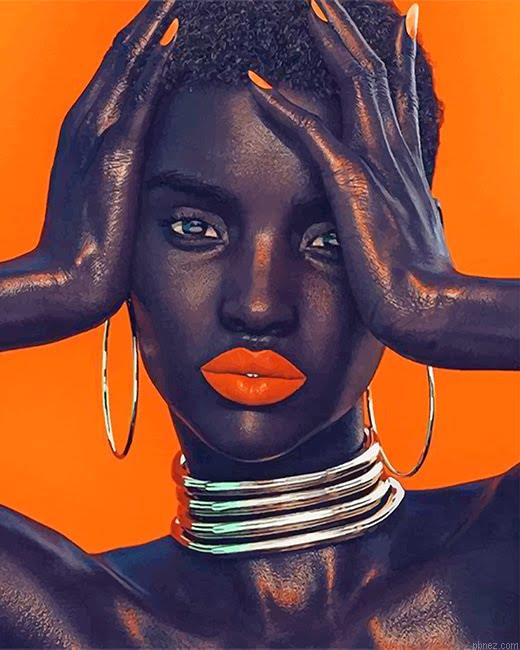 African Model Paint By Numbers.jpeg