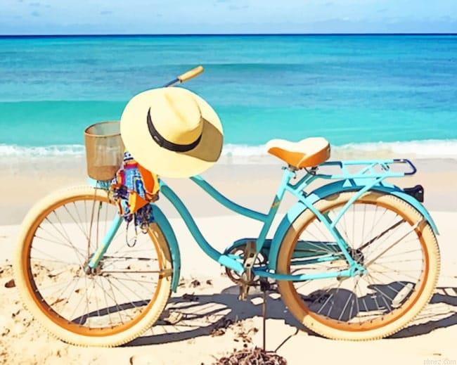 Bike In Beach Paint By Numbers.jpeg