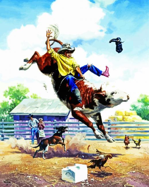 Bull Riding Paint By Numbers.jpeg
