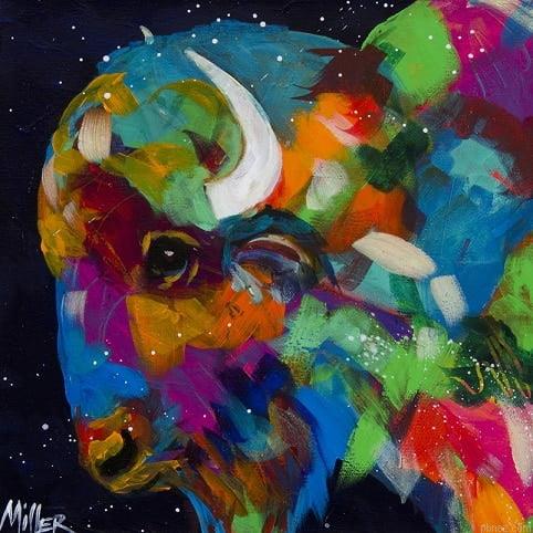 Colorful Bison Paint By Numbers.jpeg
