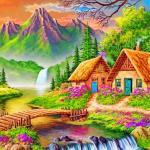Countryside In Spring Paint By Numbers.jpeg