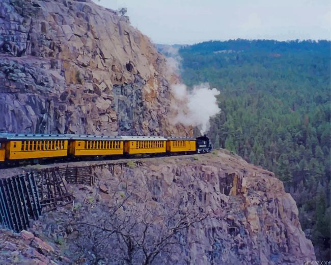 Durango Train Paint By Numbers.jpeg