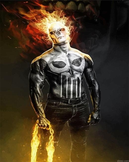 Frank Castle Ghost Rider Paint By Numbers.jpeg
