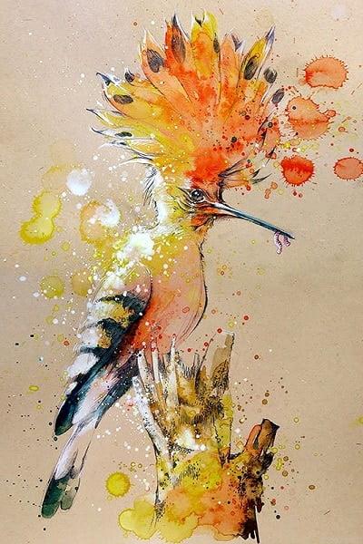 Splashed Bird Paint By Numbers.jpeg