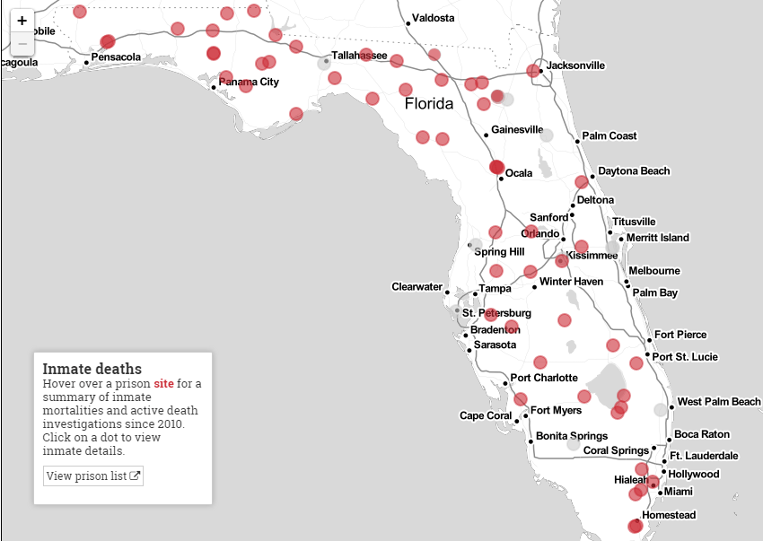 Florida Prisons Map 