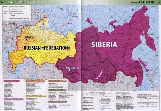 Russia Siberia Map Political 