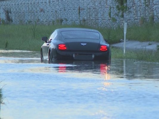 Greg Hardy's Worst Week Ever Ends With His Bentley Getting Stranded In A Flood