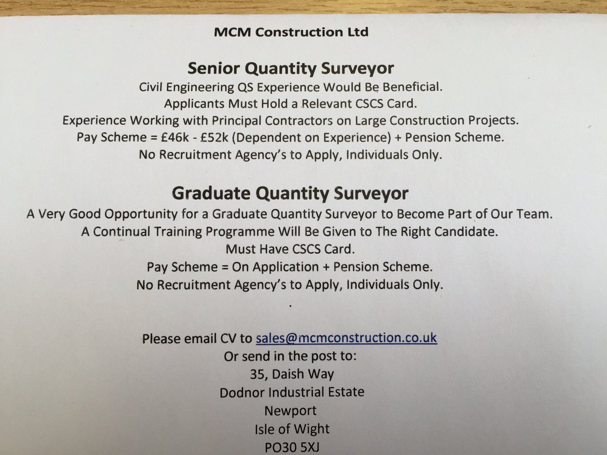 Graduatequantitysurveyor Hashtag On Twitter