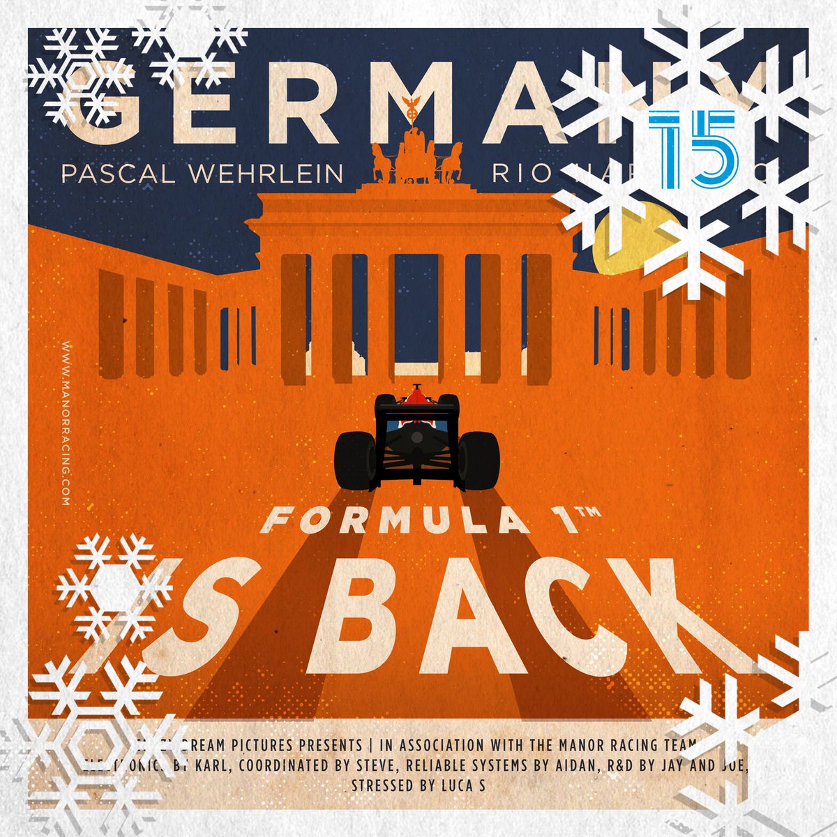 Manor Racing On Twitter In At P15 In Our Race Poster Rerun